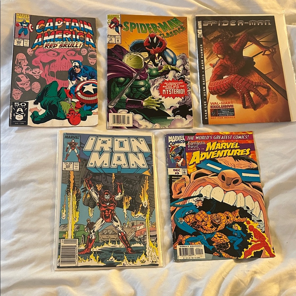 Marvel Comic Book Collection - Red, Green, Black Covers